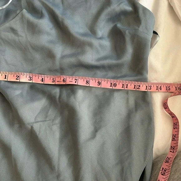 BHLDN Dylan one shoulder satin side slit gown NWT - Picture 15 of 16